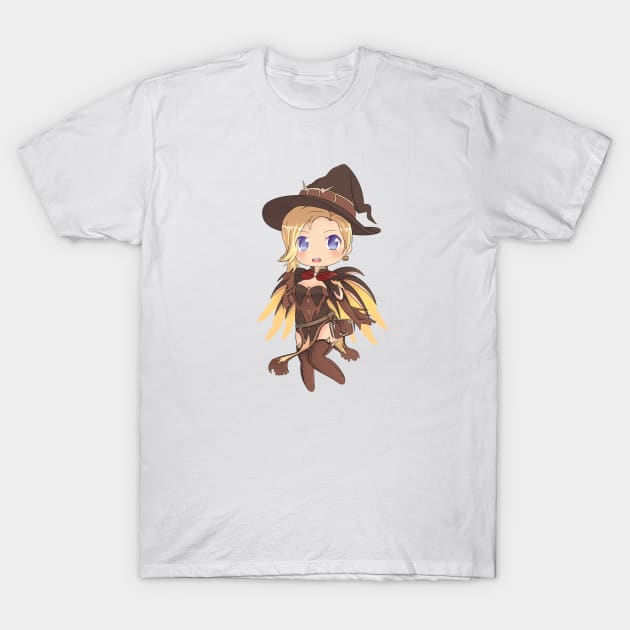 Witch Mercy T-Shirt by Melikitsune